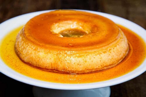 Budino al caramello.