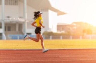 Allenamento su pista per runner
