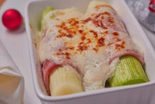 Porri gratinati.