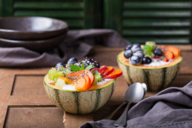 Melone e yogurt: una colazione semplice ma completa