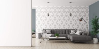 Come inserire la carta da parati geometrica nell'arredamento