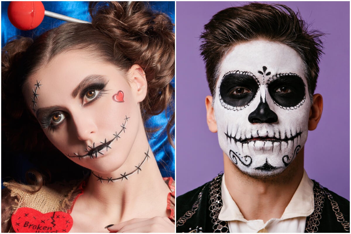 25 idee facili per il trucco di Halloween.