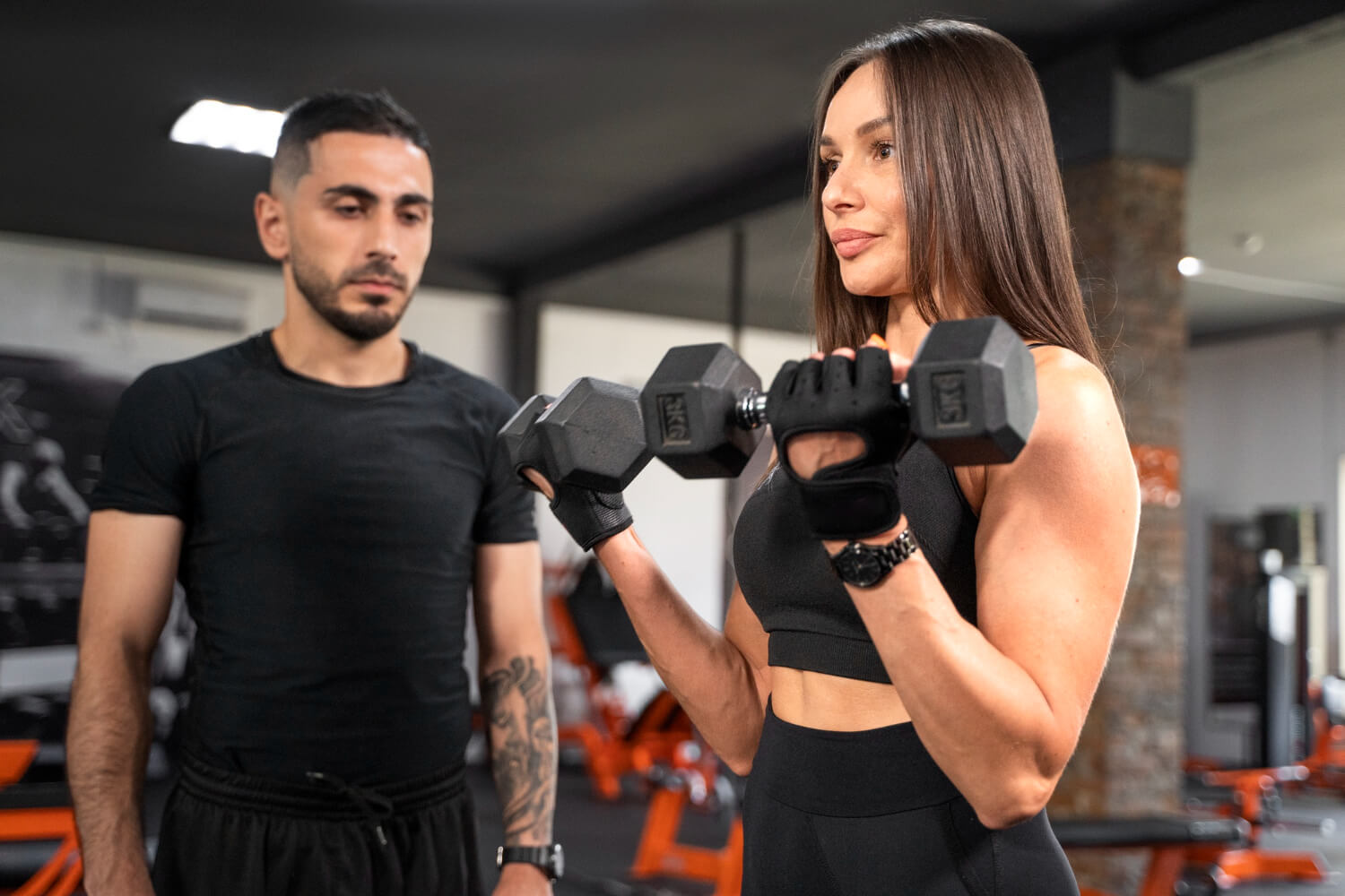 l'allenamento in palestra